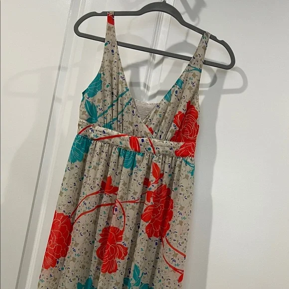 maxi dress leaf print Leaf Printed Cut-Out Long Dress | The Tiny Details